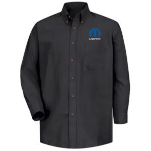 Mopar Men's Long Sleeve Poplin Dress Shirt