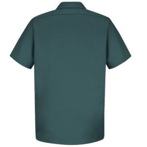 Men's Short Sleeve Wrinkle-Resistant Cotton Work Shirt