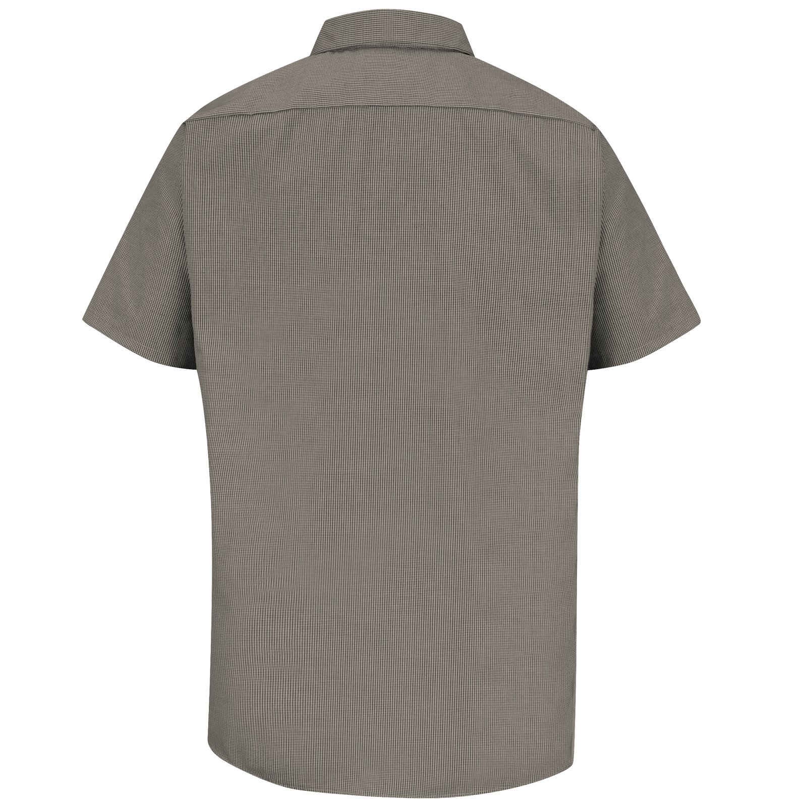 Men’s Short Sleeve Microcheck Uniform Shirt