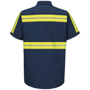 Short Sleeve Enhanced Visibility Industrial Work Shirt