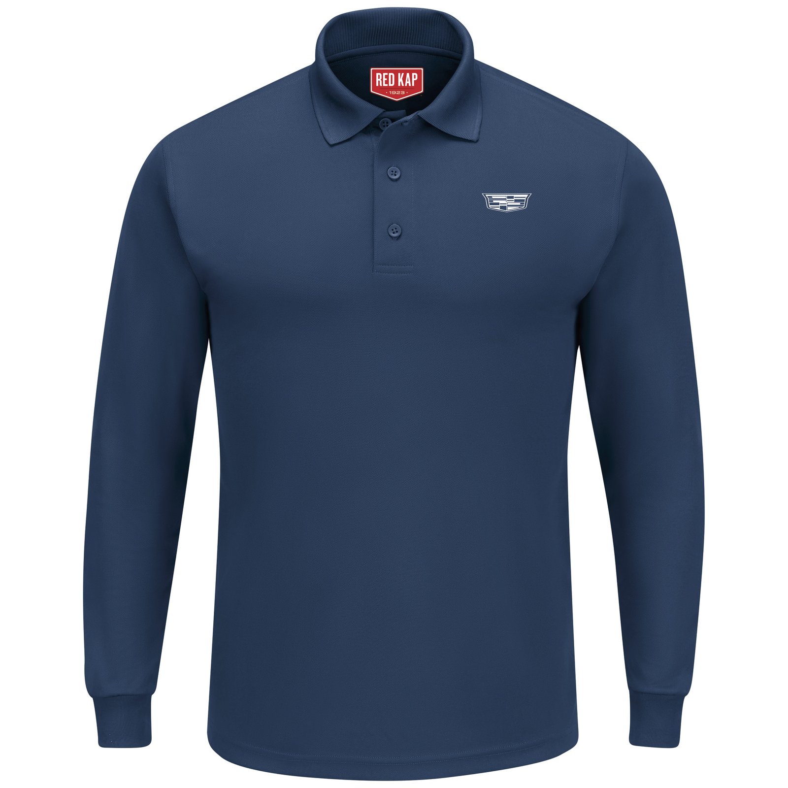 Cadillac® Men’s Performance Knit Long Sleeve Core Polo