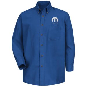 Mopar Men's Long Sleeve Poplin Dress Shirt