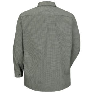 Men's Long Sleeve Microcheck Uniform Shirt
