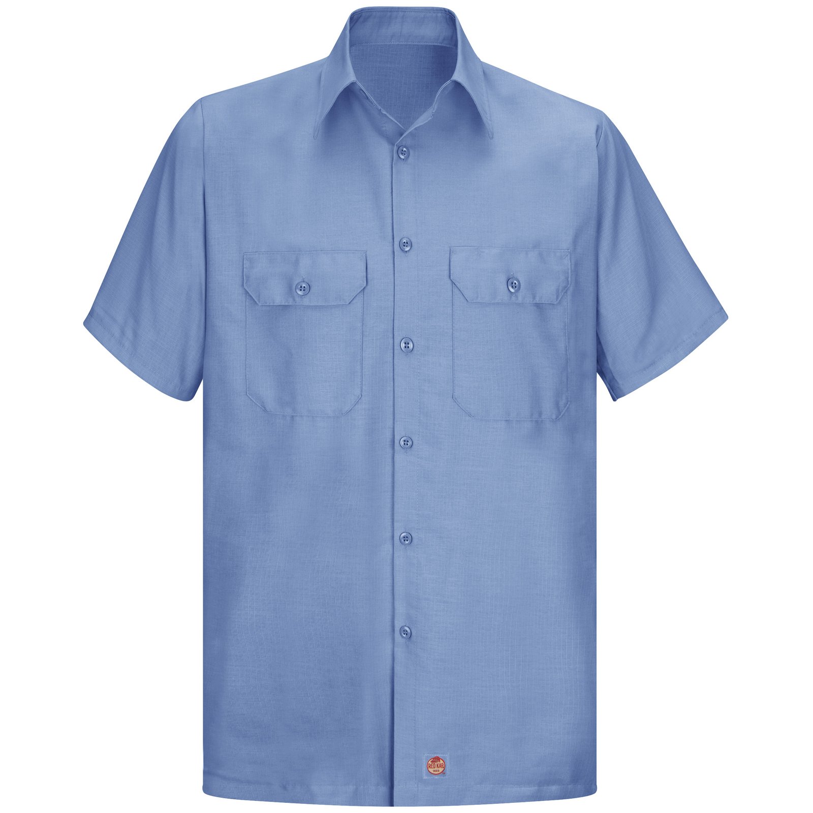 Men's Short Sleeve Solid Rip Stop Shirt - Image 2