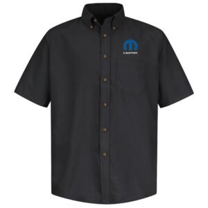 Mopar Men's Short Sleeve Poplin Dress Shirt