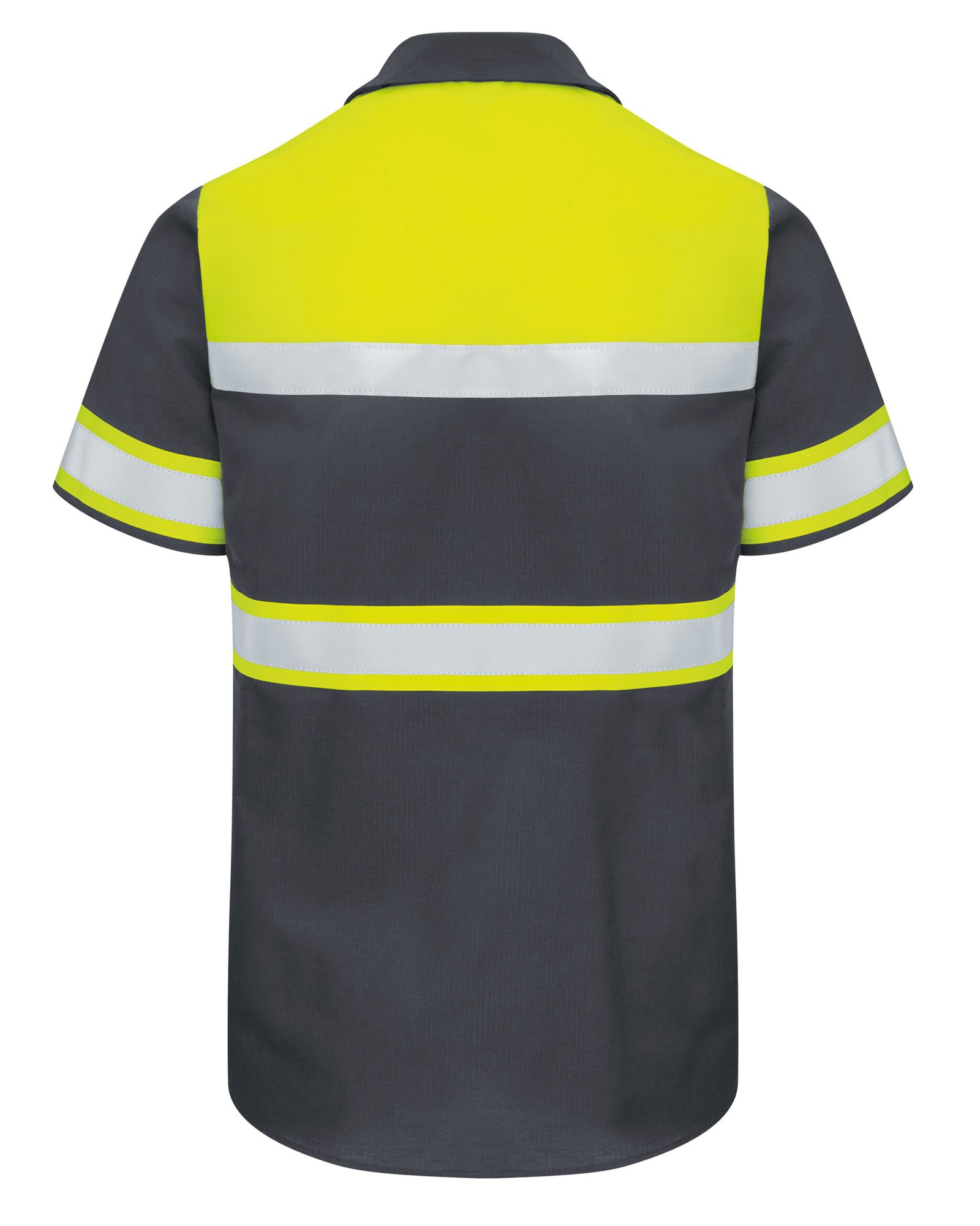 Men’s Hi-Visibility Short Sleeve Color Block Ripstop Work Shirt – Type O, Class 1