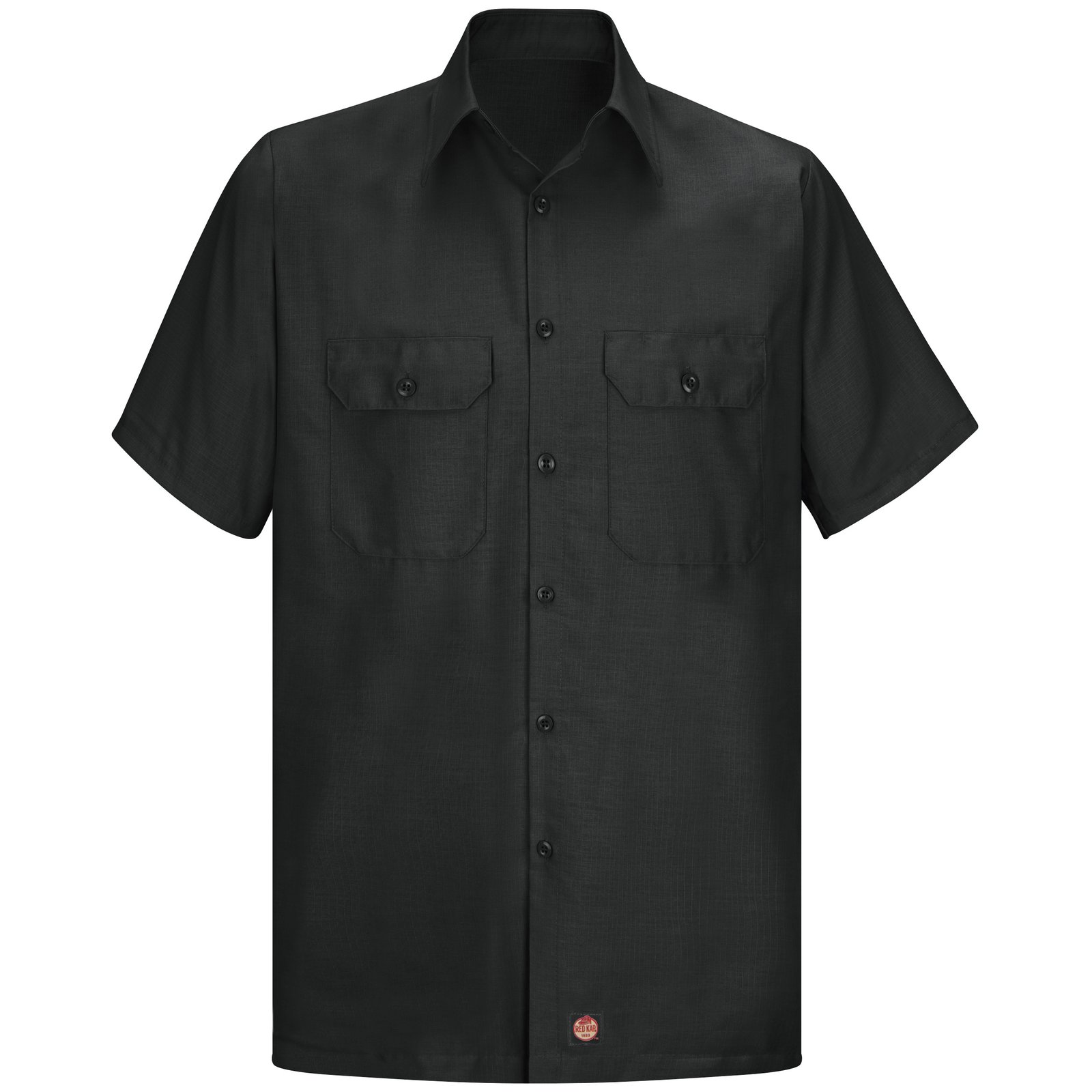 Men's Short Sleeve Solid Rip Stop Shirt - Image 2