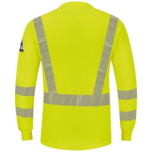Men's Hi-Visibility Lightweight Long Sleeve Henley