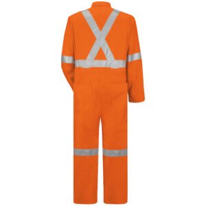 Hi-Visibility Zip-Front Coverall With CSA Compliant Reflective Trim