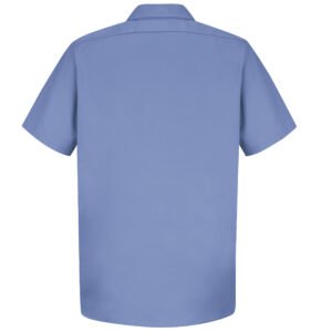 Men's Short Sleeve Wrinkle-Resistant Cotton Work Shirt
