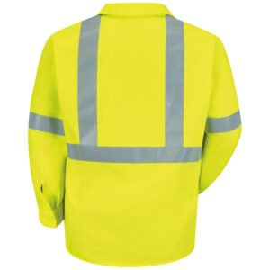 Men's Hi-Visibility Yellow Long Sleeve Work Shirt - Type R, Class 2