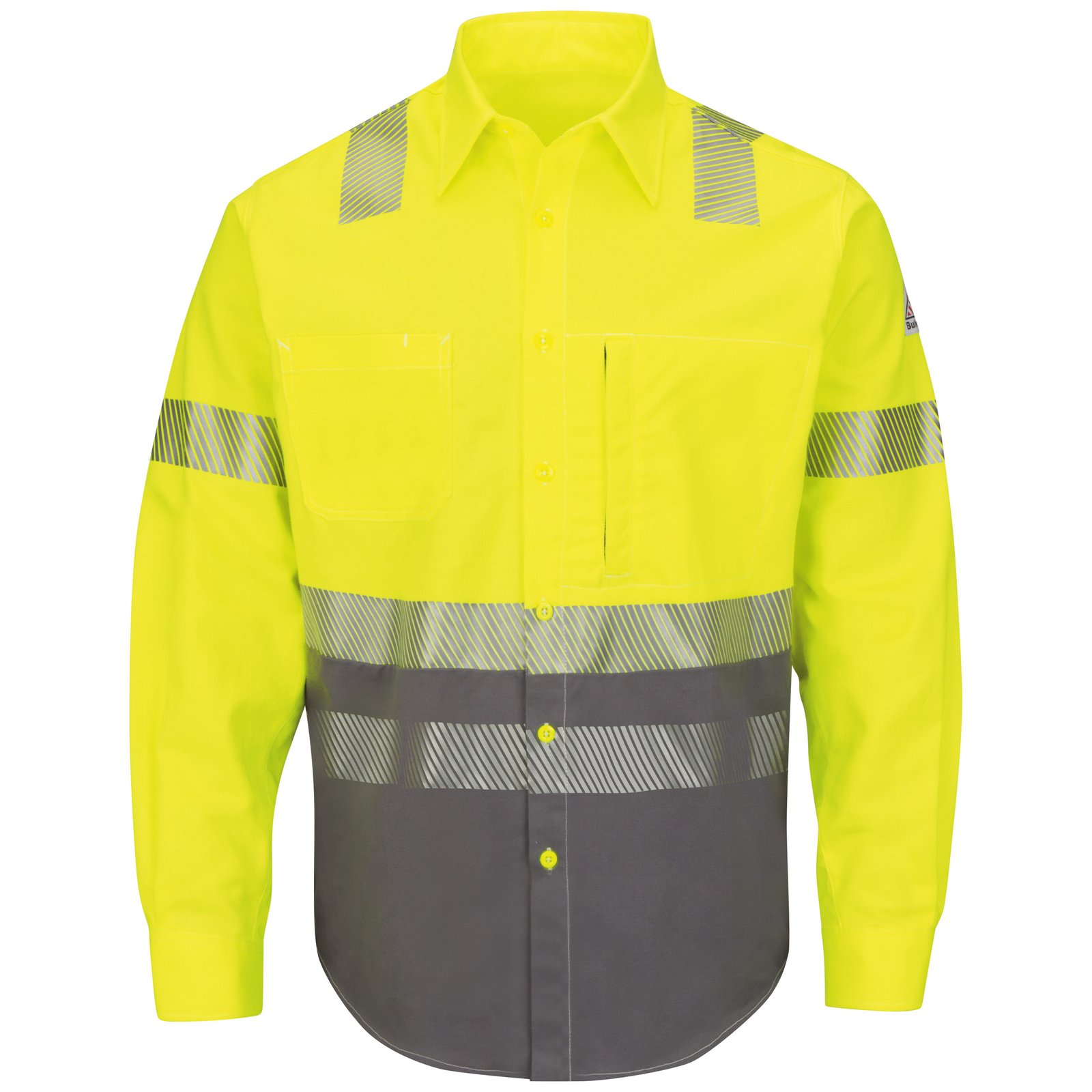 Men's Hi-Visibility Color-Block Uniform Shirt - Image 2