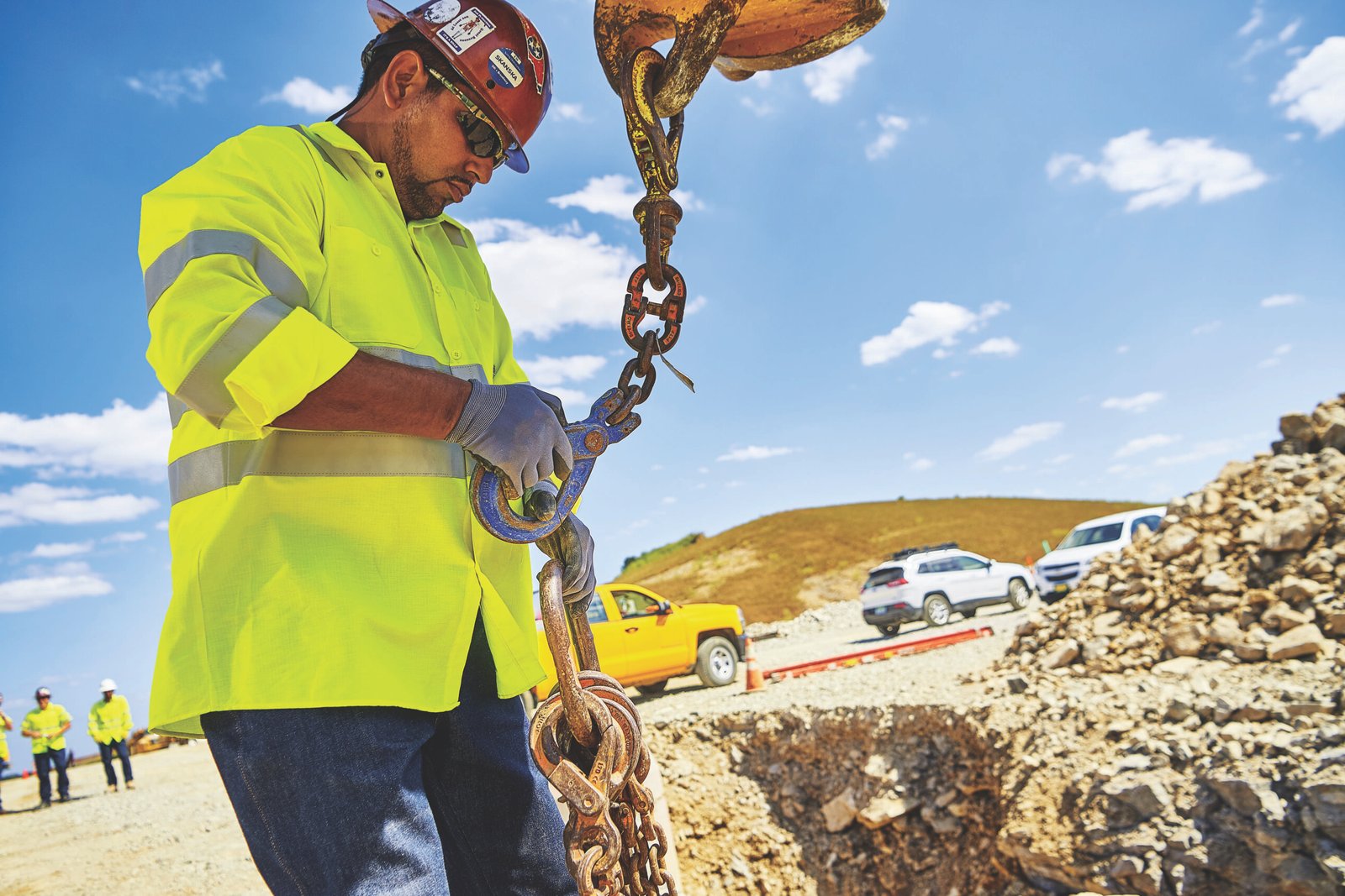 Men's Hi-Visibility Long Sleeve Ripstop Work Shirt - Type R, Class 2 - Image 5