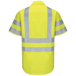 Men's Hi-Visibility Short Sleeve Ripstop Work Shirt - Type R, Class 3