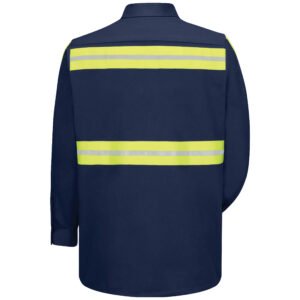 Long Sleeve Enhanced Visibility Cotton Work Shirt