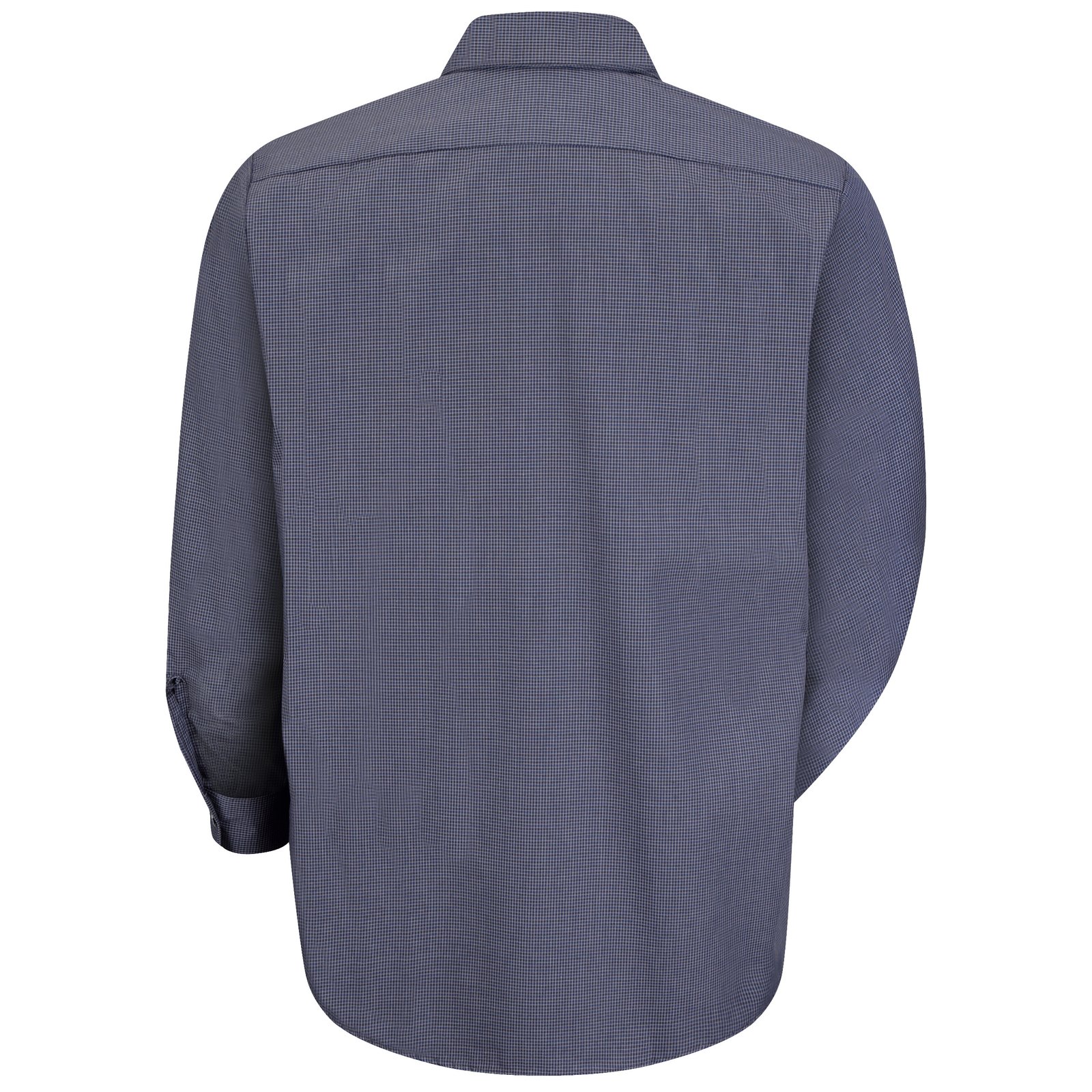 Men’s Long Sleeve Microcheck Uniform Shirt