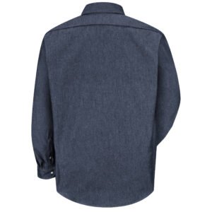 Men's Long Sleeve Deluxe Denim Shirt