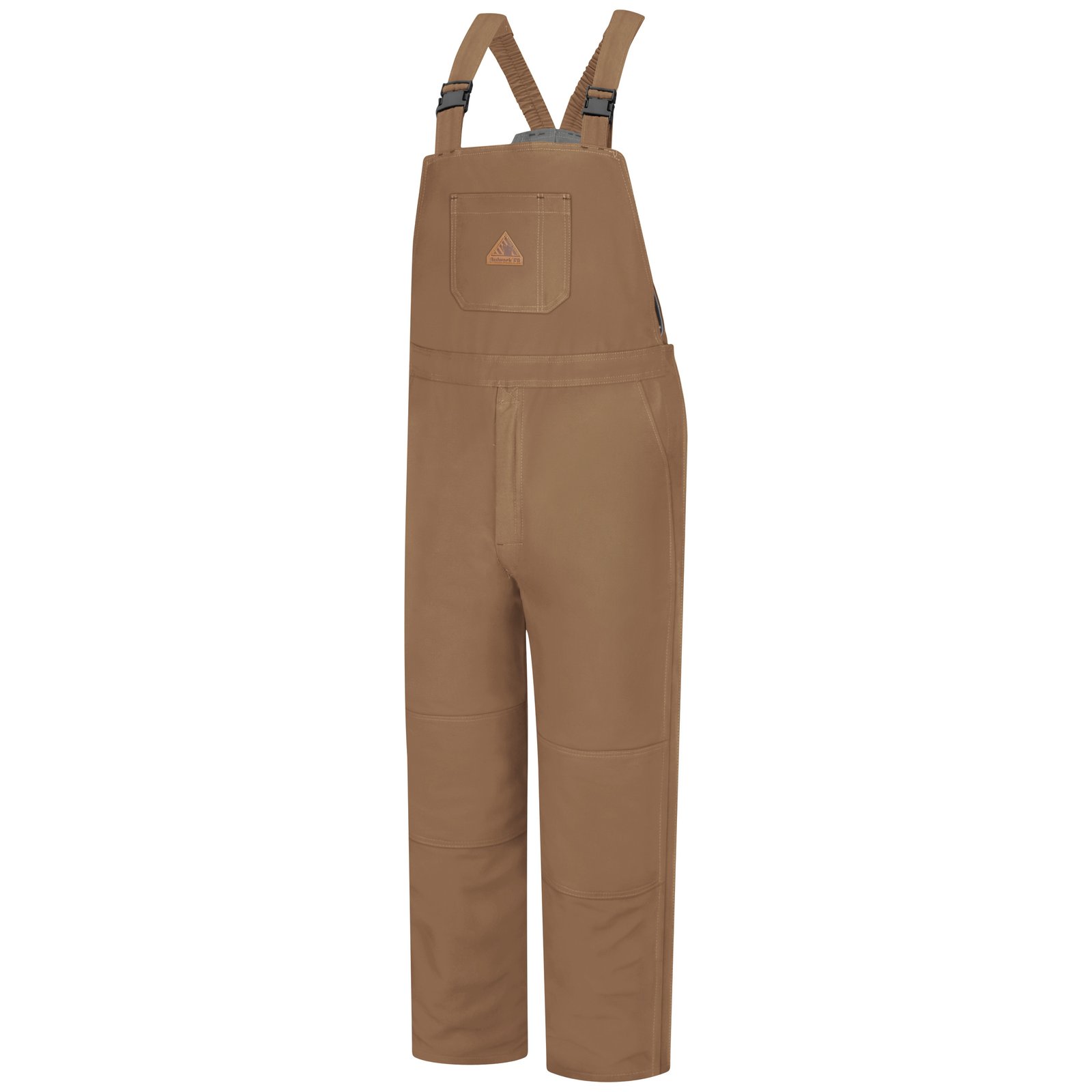 Men's Heavyweight Excel FR® ComforTouch® Deluxe Insulated Brown Duck Bib Overall - Image 2