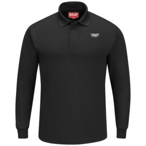 Cadillac® Men's Performance Knit Long Sleeve Core Polo