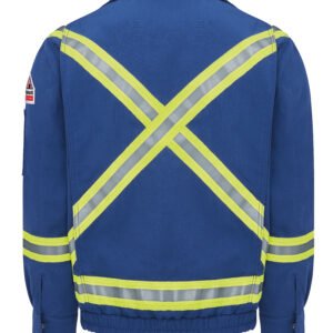 Men's Lightweight Nomex FR Lined Bomber Jacket with Reflective Trim