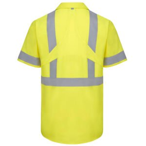 Short Sleeve Hi-Visibility Ripstop Work Shirt with MIMIX® + OilBlok, Type R Class 2