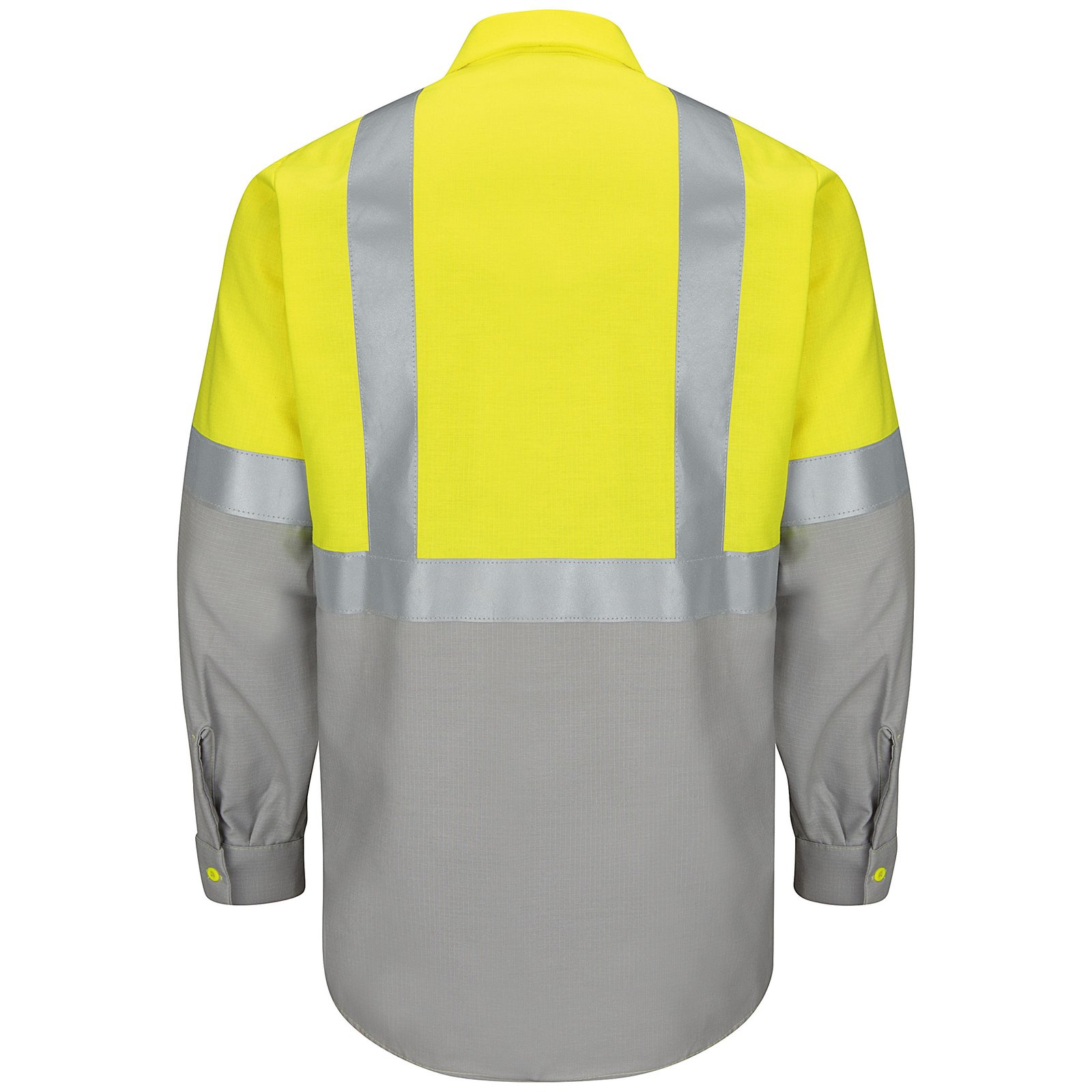 Hi-Visibility Long Sleeve Color Block Ripstop Work Shirt – Type R, Class 2