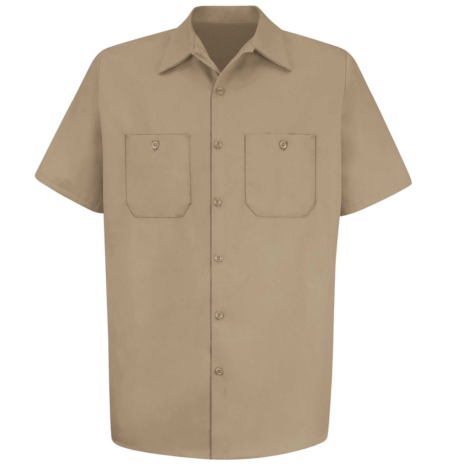 Men's Short Sleeve Wrinkle-Resistant Cotton Work Shirt - Image 2