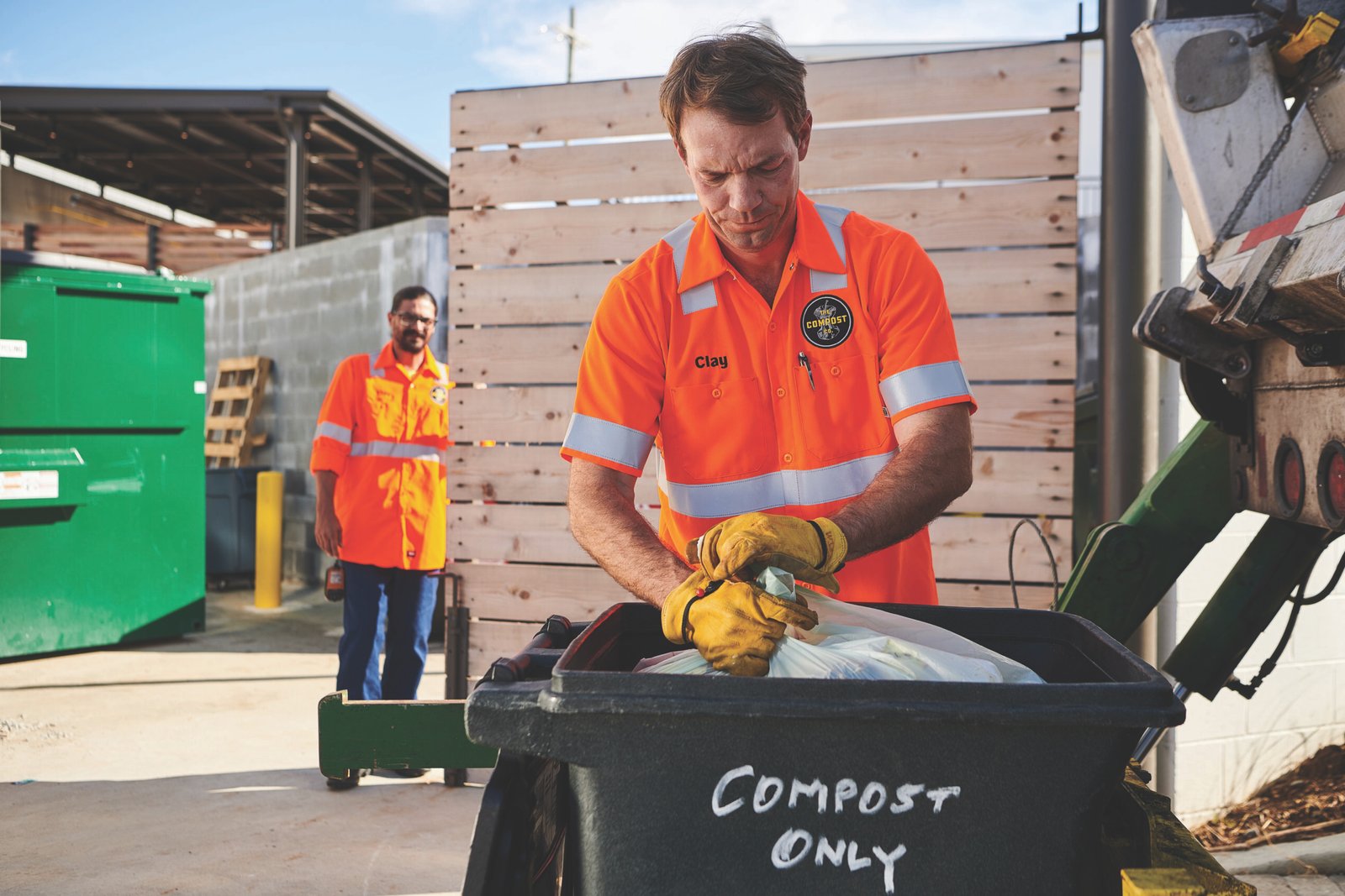Men's Hi-Visibility Orange Short Sleeve Work Shirt - Type R, Class 2 - Image 5