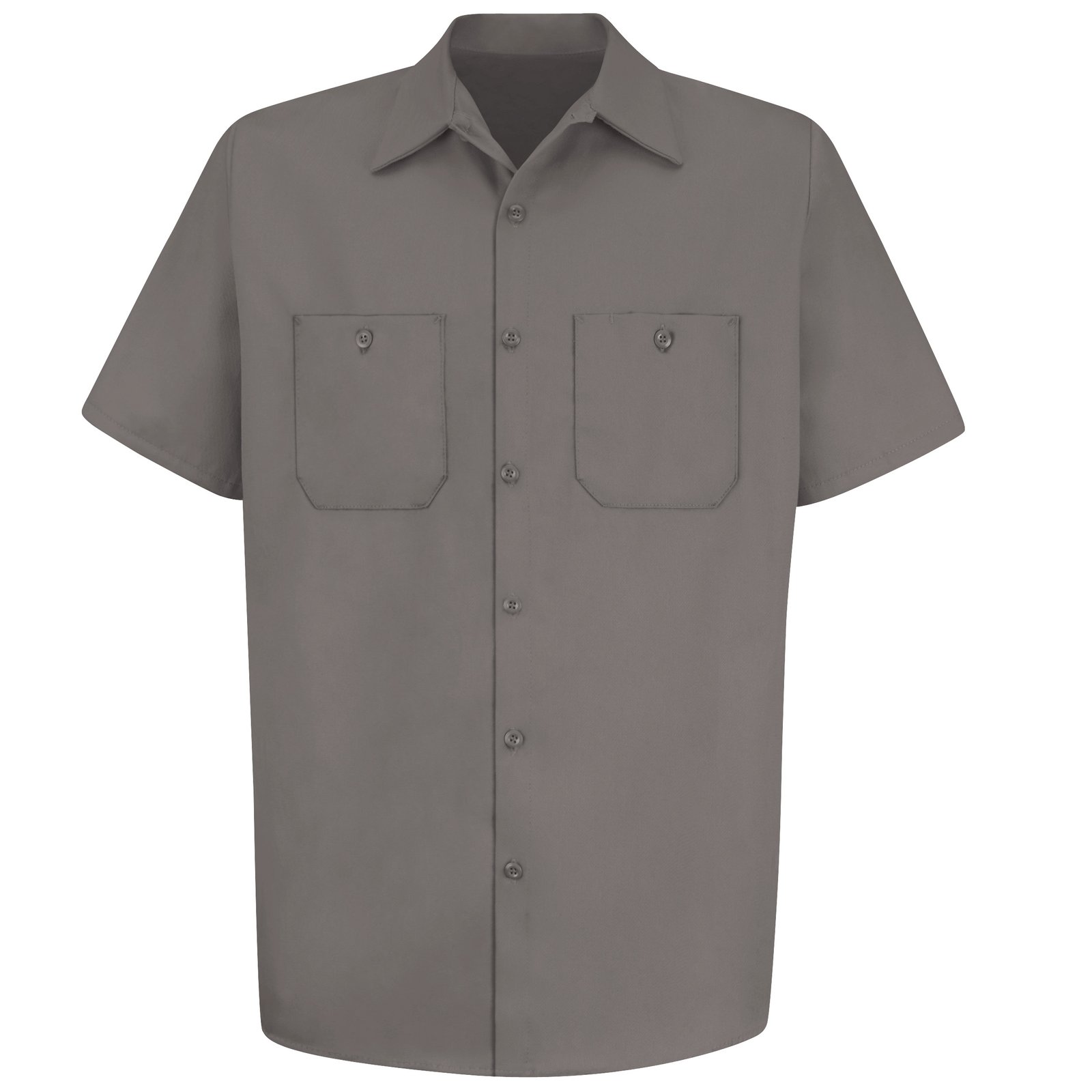 Men's Short Sleeve Wrinkle-Resistant Cotton Work Shirt - Image 2