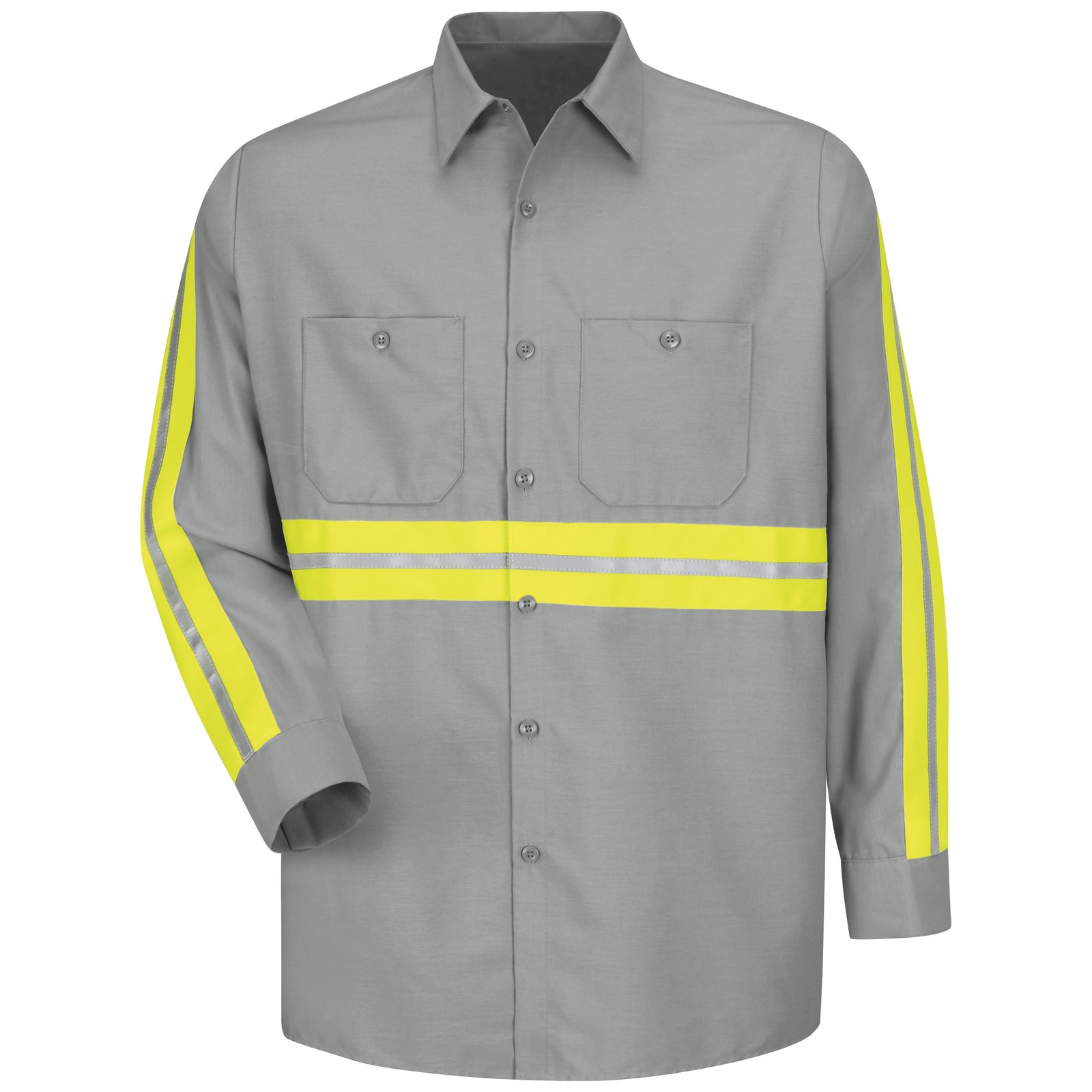 Long Sleeve Enhanced Visibility Industrial Work Shirt - Image 2