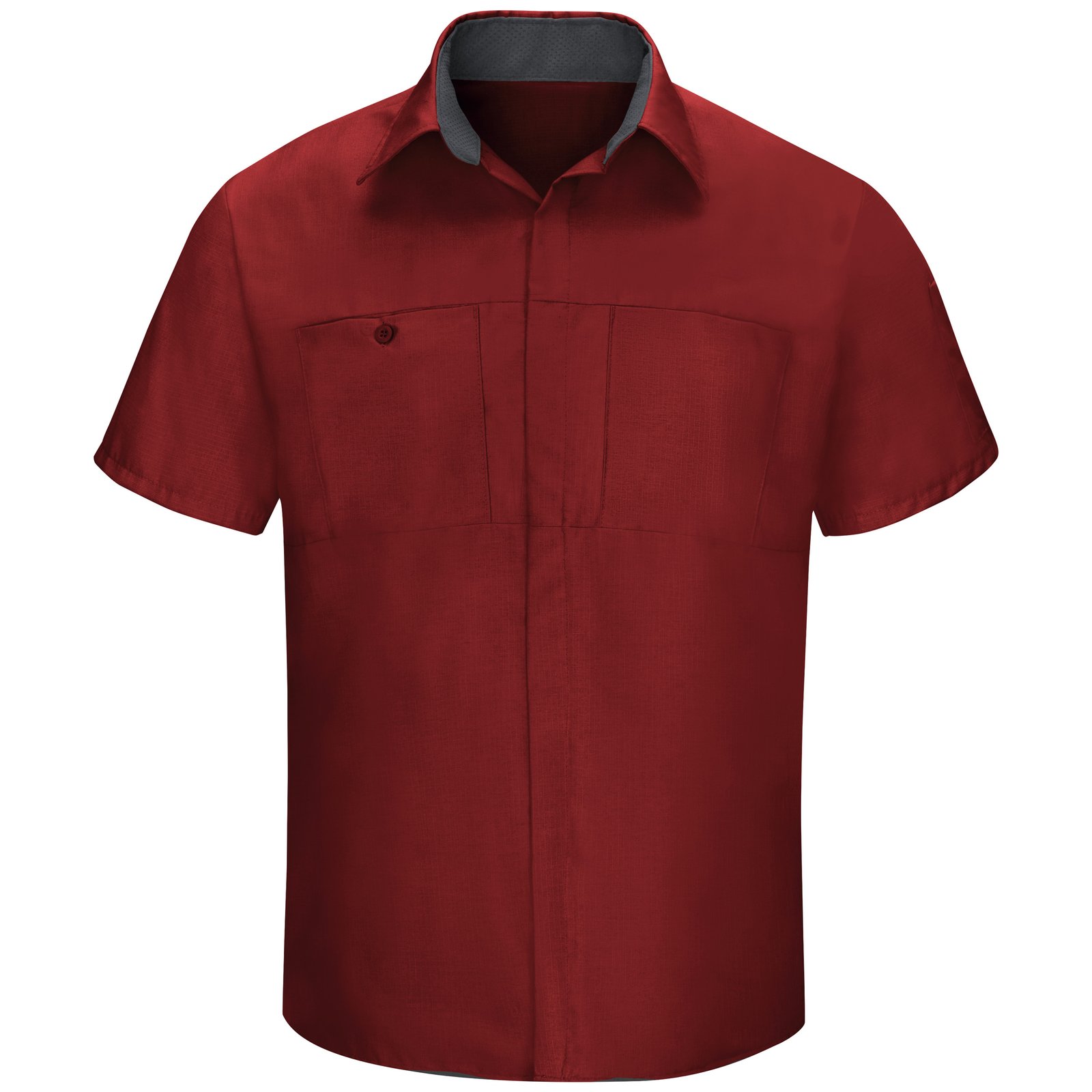 Men's Short Sleeve Performance Plus Shop Shirt With Oilblok Technology - Image 2