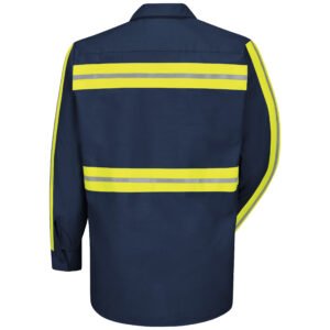 Long Sleeve Enhanced Visibility Industrial Work Shirt