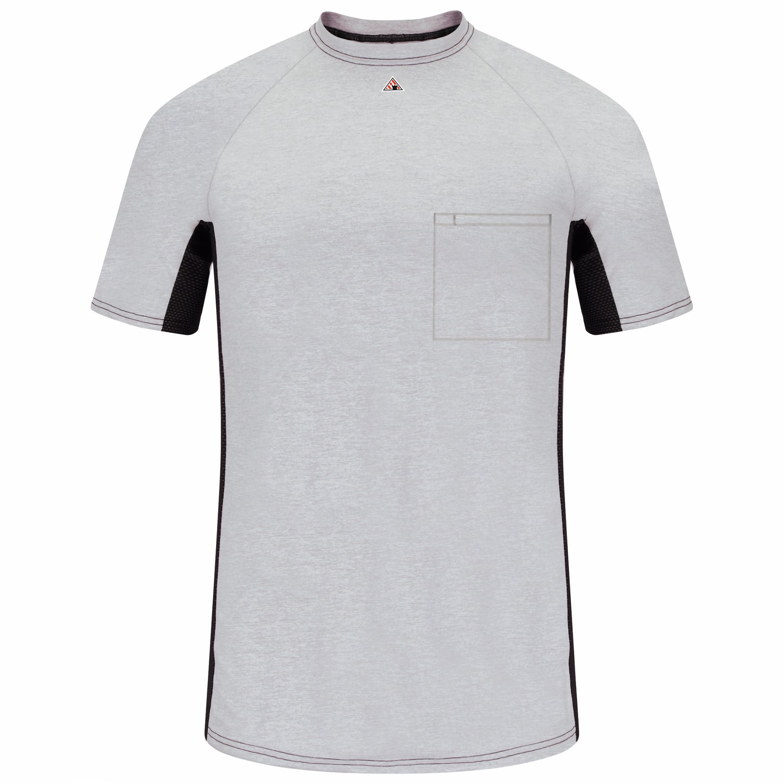 Men's FR Short Sleeve Base Layer with Concealed Chest Pocket - Image 2
