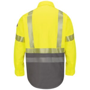 Men's Hi-Visibility Color-Block Uniform Shirt