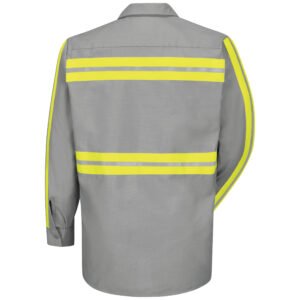 Long Sleeve Enhanced Visibility Industrial Work Shirt
