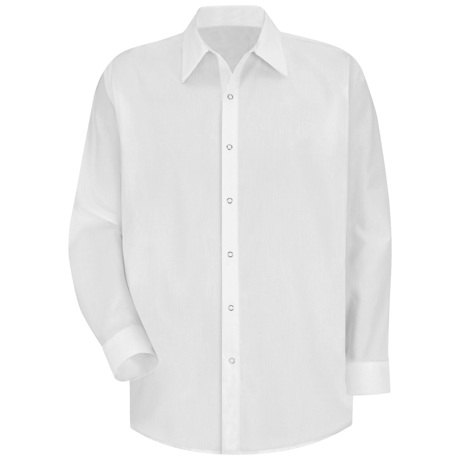 Men's Long Sleeve Specialized Pocketless Polyester Work Shirt - Image 2
