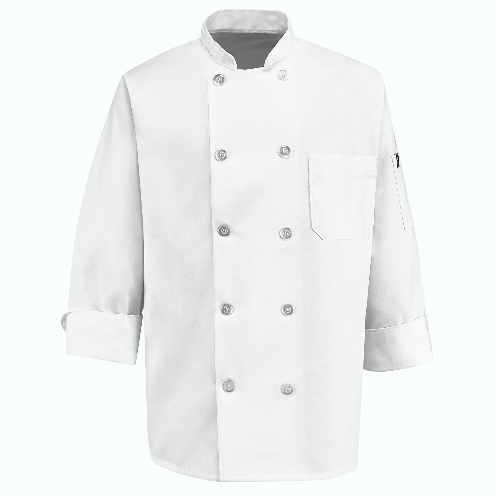 Ten Pearl Button Chef Coat