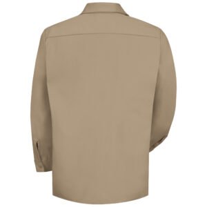 Men's Long Sleeve Wrinkle-Resistant Cotton Work Shirt