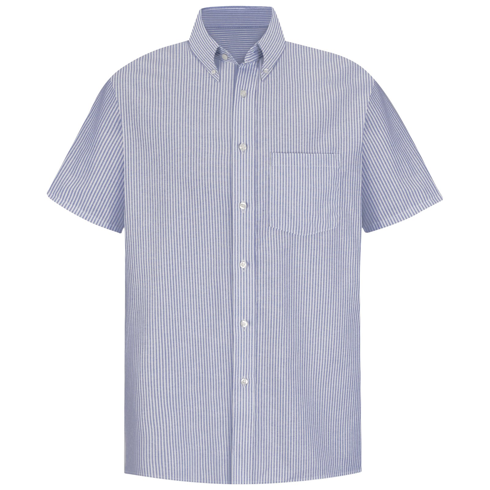 Men's Short Sleeve Striped Executive Oxford Dress Shirt - Image 2