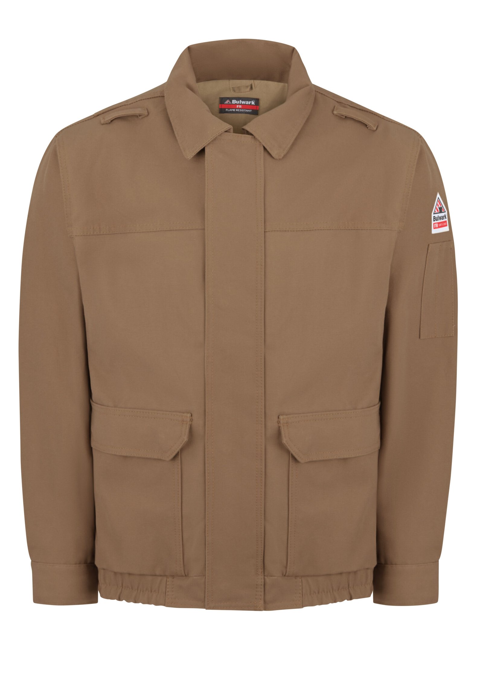 Brown Duck Lined Bomber Jacket - Image 2