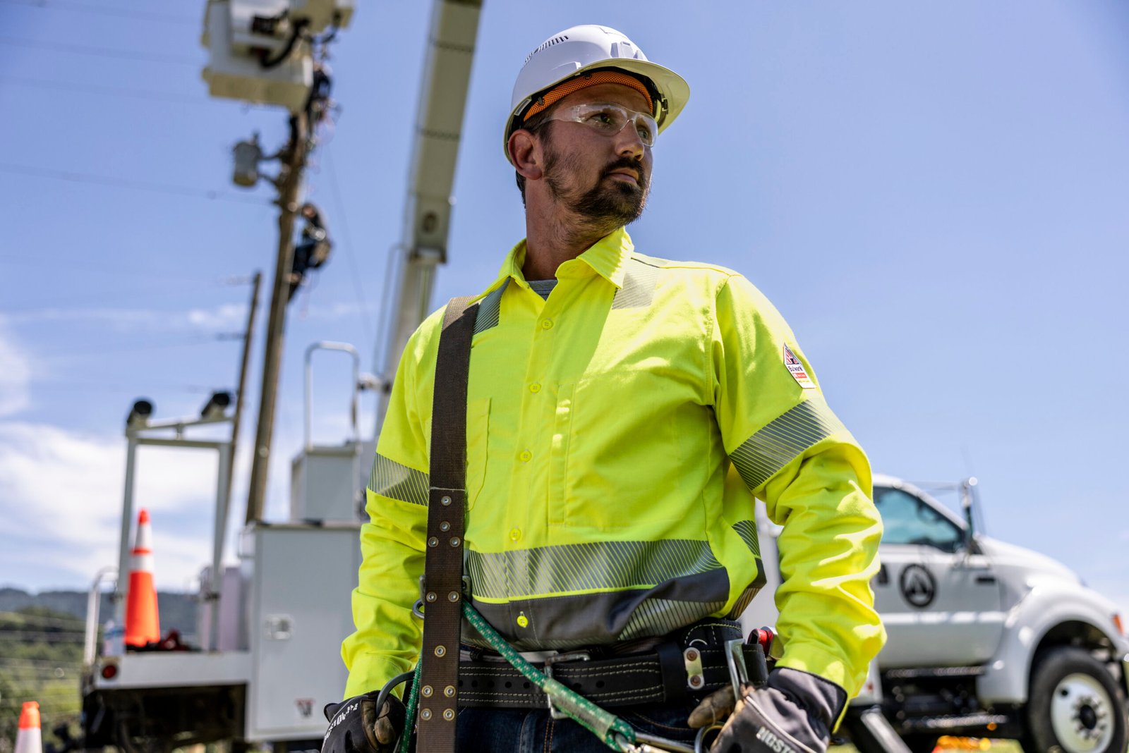 Men's Hi-Visibility Color-Block Uniform Shirt - Image 5