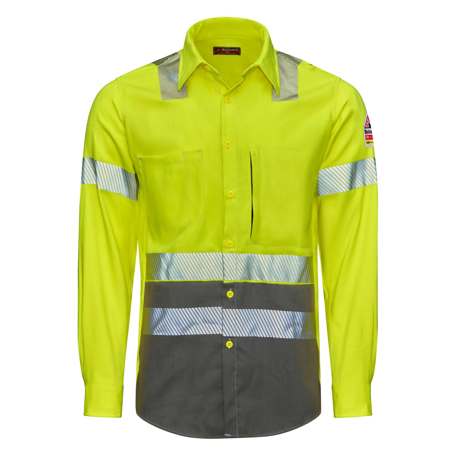 Men's Hi-Visibility Color Block Uniform Shirt - Image 2