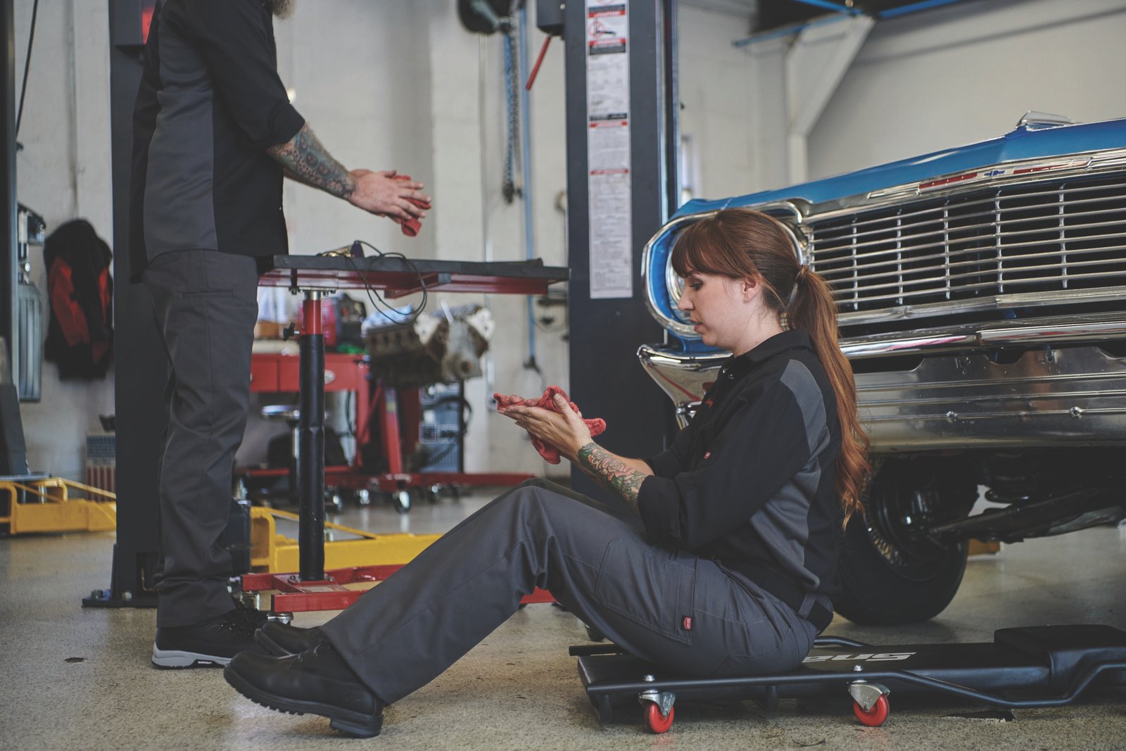 Women's Long Sleeve Performance Plus Shop Shirt with OilBlok Technology - Image 6