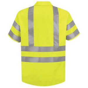 Men's Hi-Visibility Short Sleeve Work Shirt - Type R, Class 3