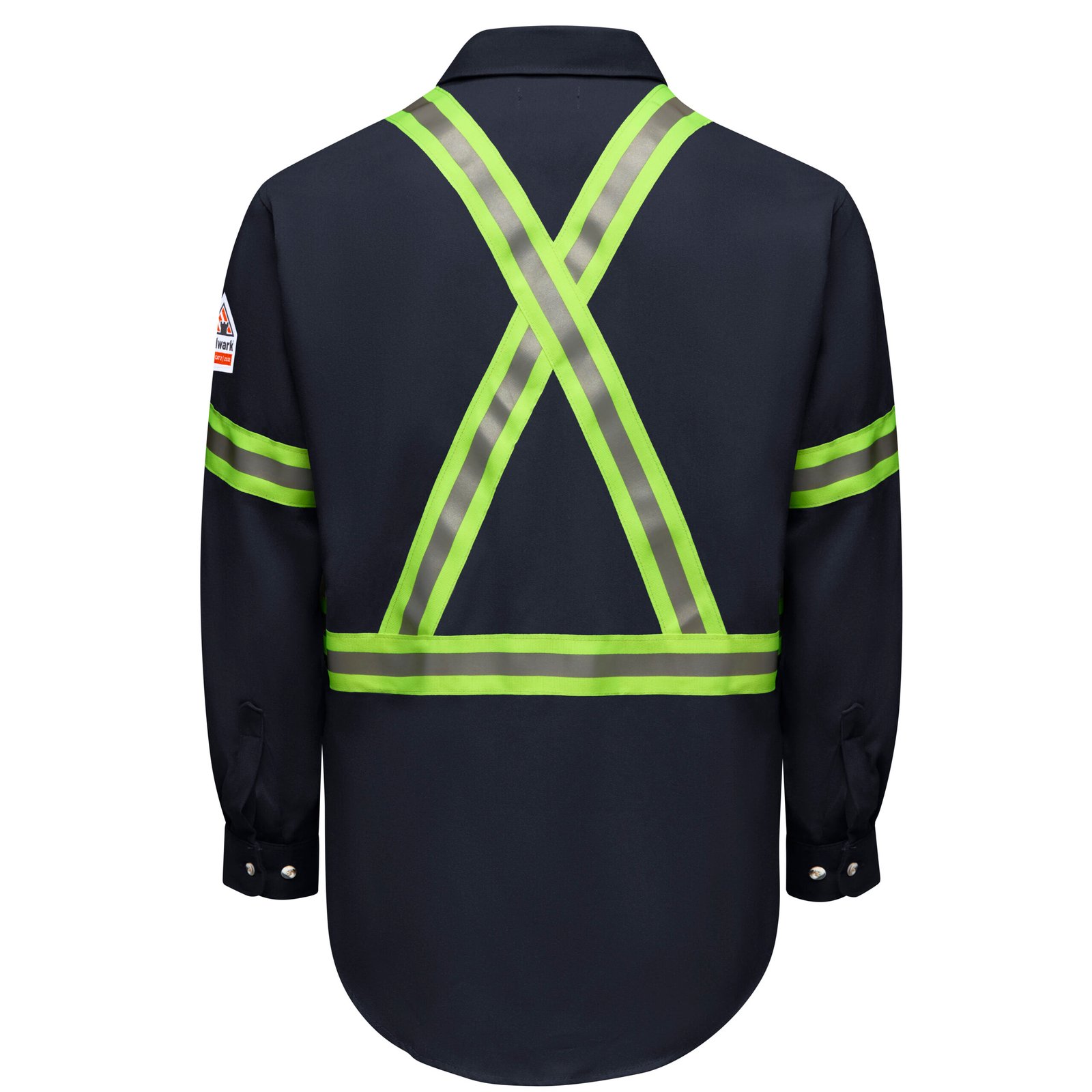 Men's Dress Uniform Shirt with Reflective Trim