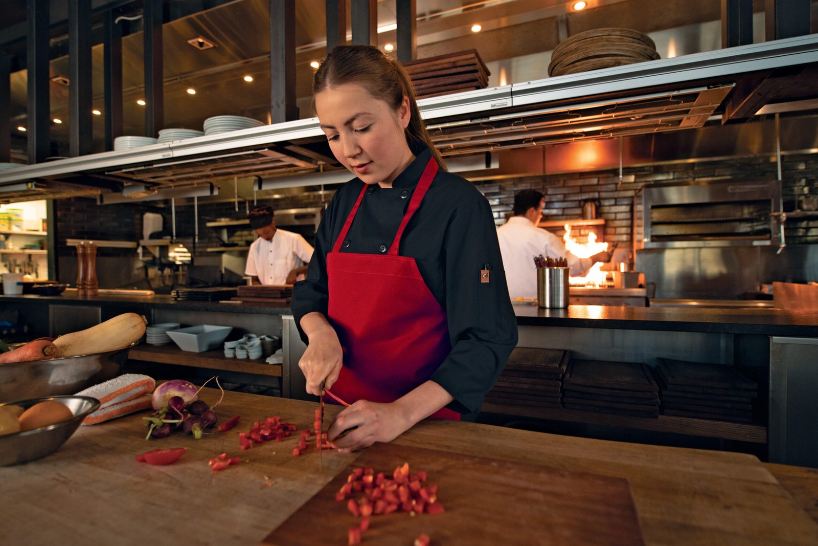 Poly-Cotton Standard Bib Apron - Image 4