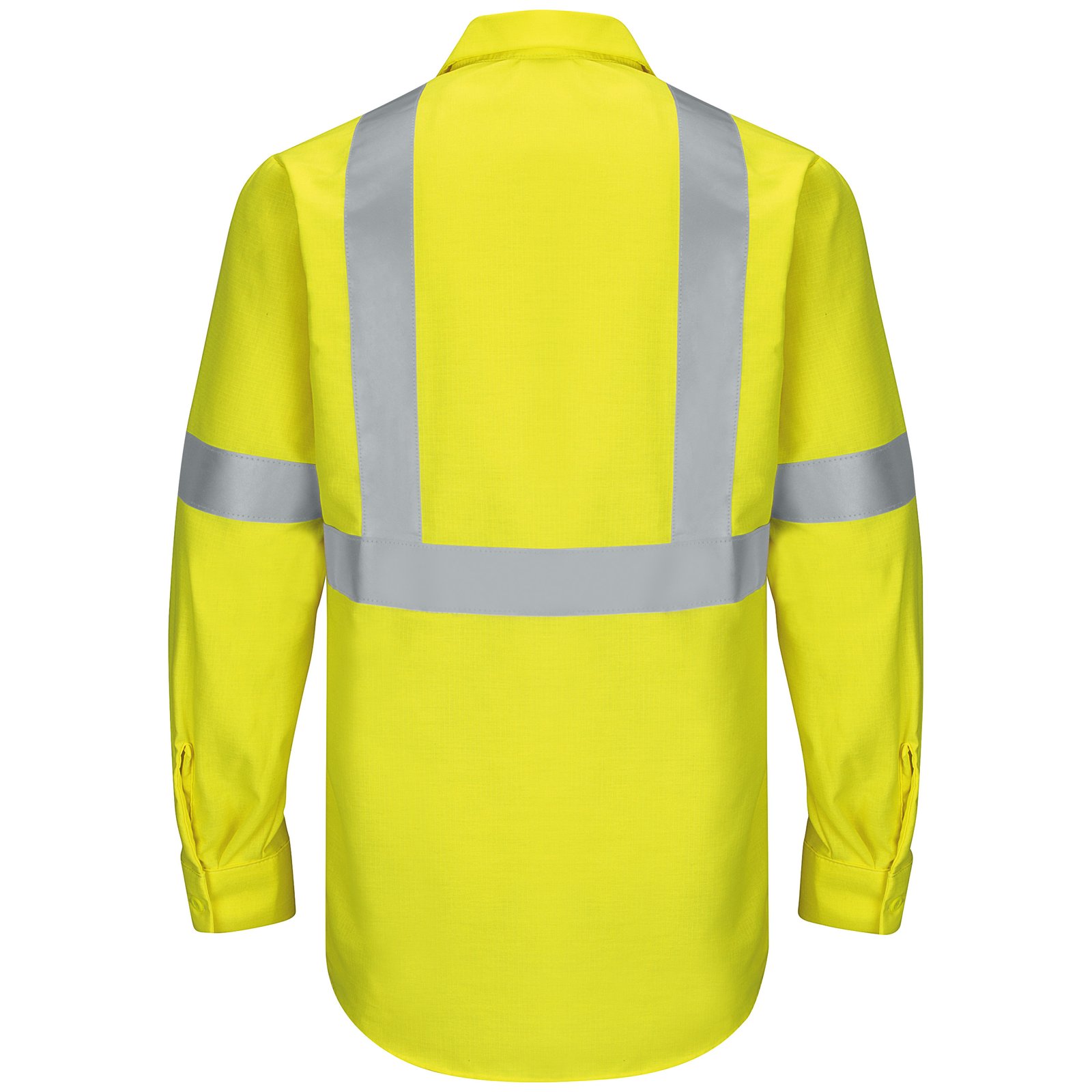 Men’s Hi-Visibility Long Sleeve Ripstop Work Shirt – Type R, Class 2