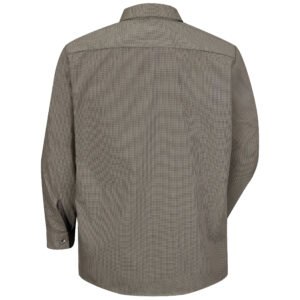 Men's Long Sleeve Microcheck Uniform Shirt