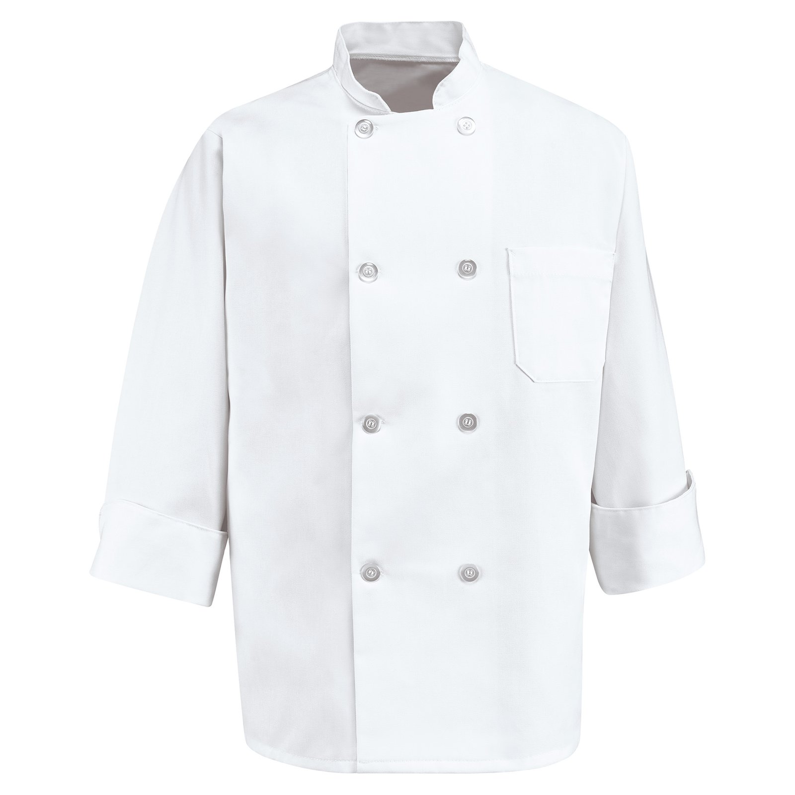 Eight Pearl Button Chef Coat