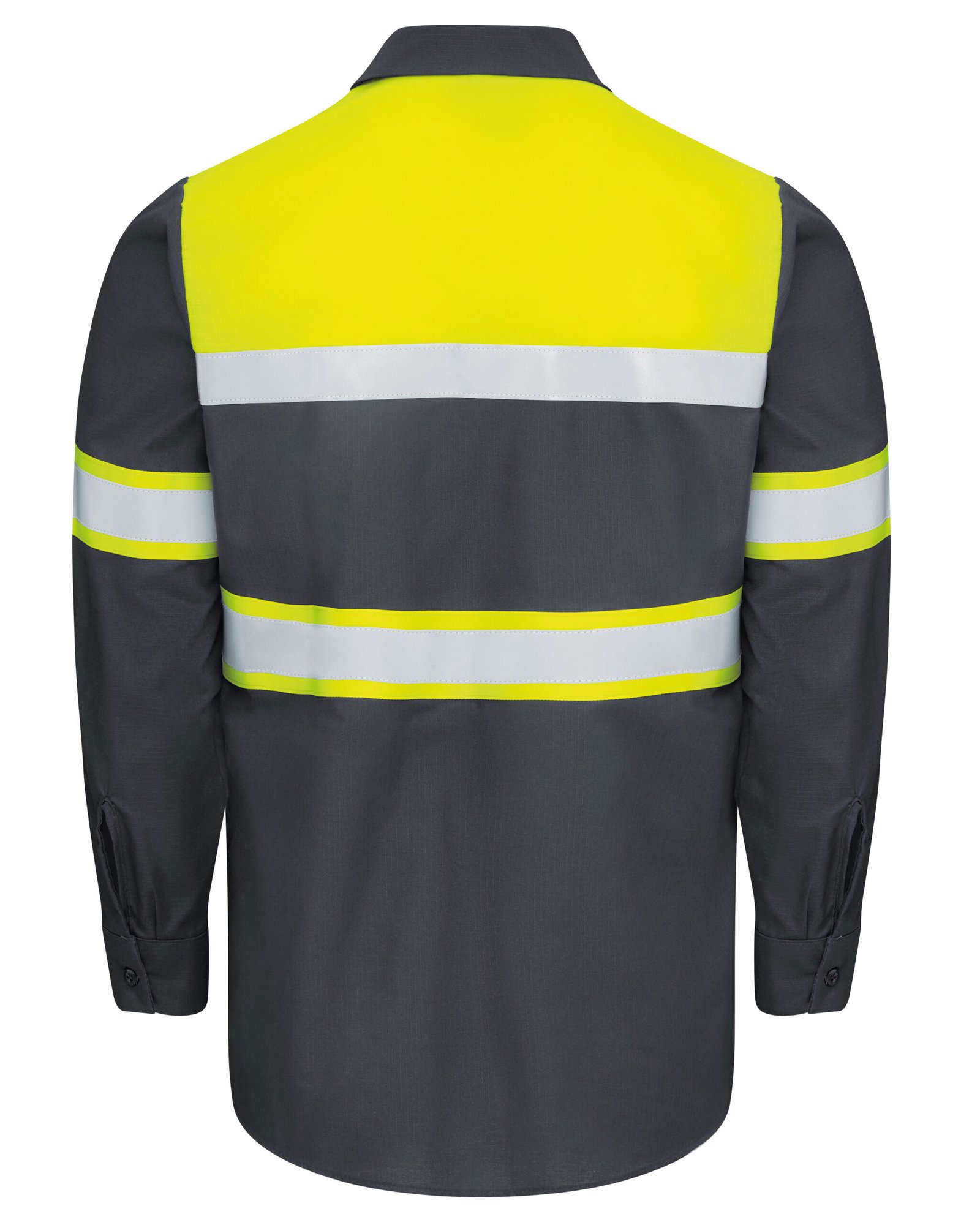 Hi-Visibility Long Sleeve Color Block Ripstop Work Shirt – Type O, Class 1